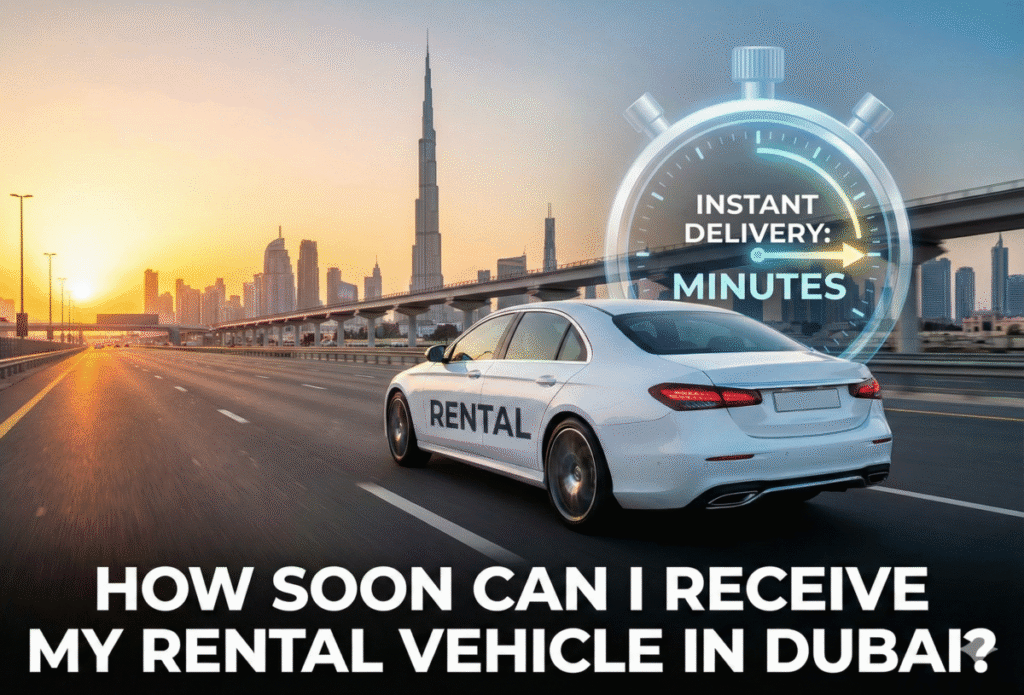 How Soon Can I Receive My Rental Vehicle in Dubai