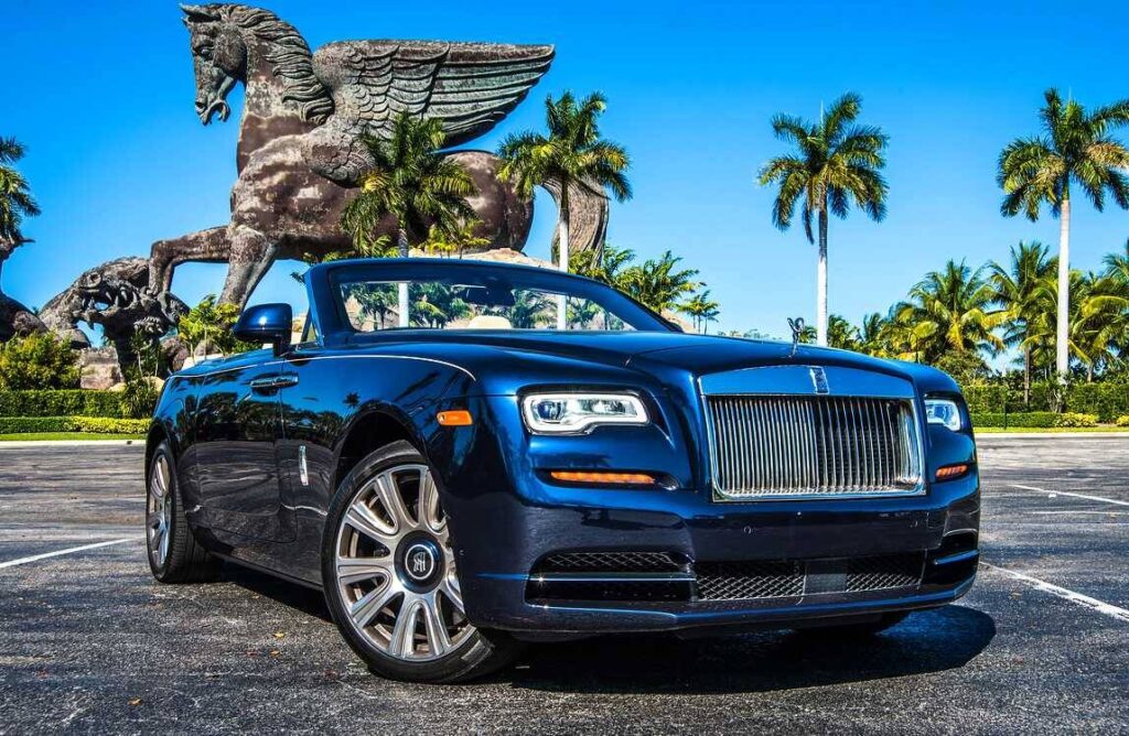 Renting Rolls Royce Dawn in Dubai