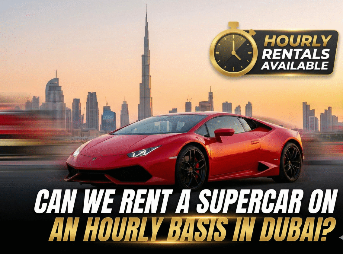 hourly supercar rental Dubai