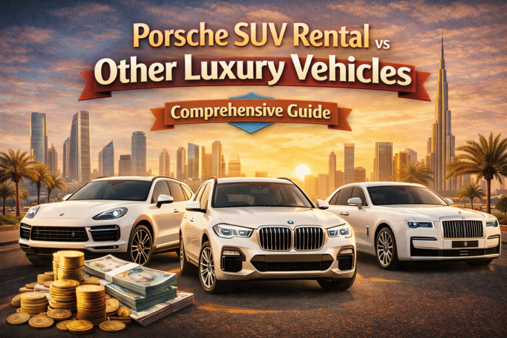 Car Rental Service in Dubai Porsche SUV Rental