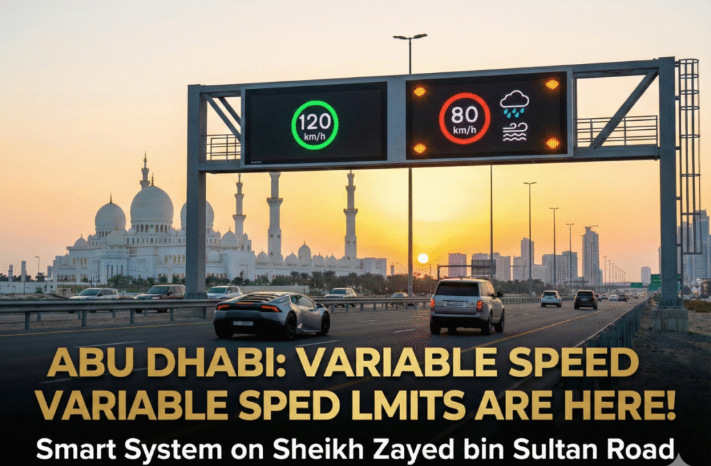 Abu Dhabi Introduces Variable Speed Limit System on Sheikh Zayed bin Sultan Road
