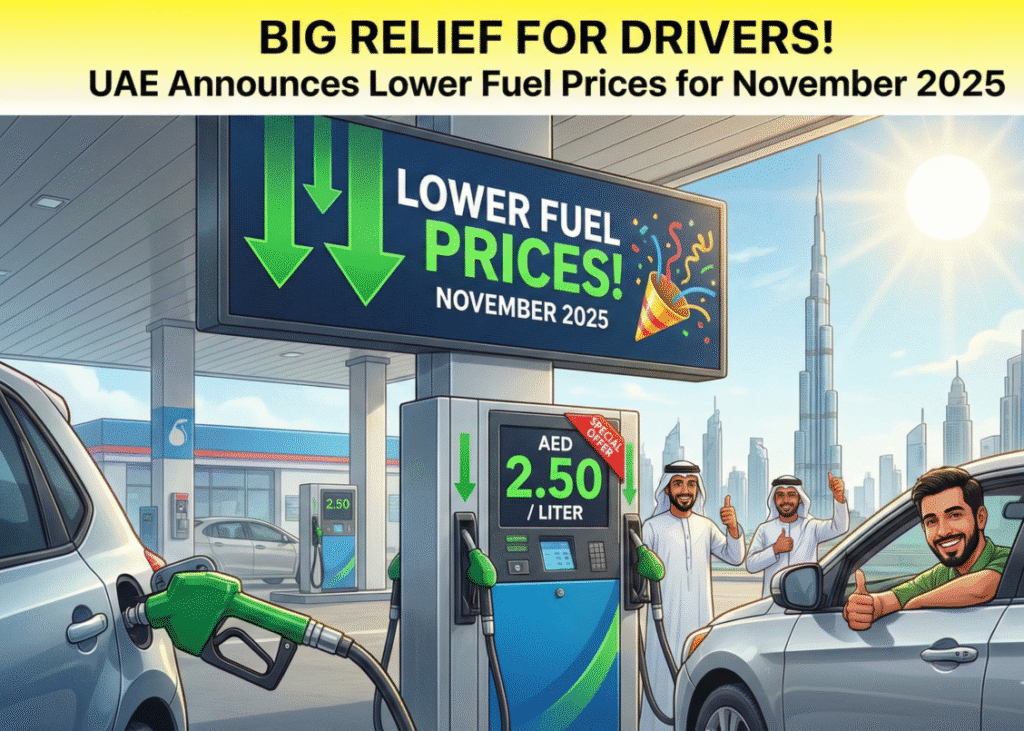 Car Rental Service in Dubai Big Relief for Drivers! UAE Announces Lower Fuel Prices for November 2025
