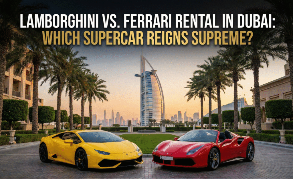 Lamborghini vs. Ferrari Rental in Dubai Which Supercar Reigns Supreme