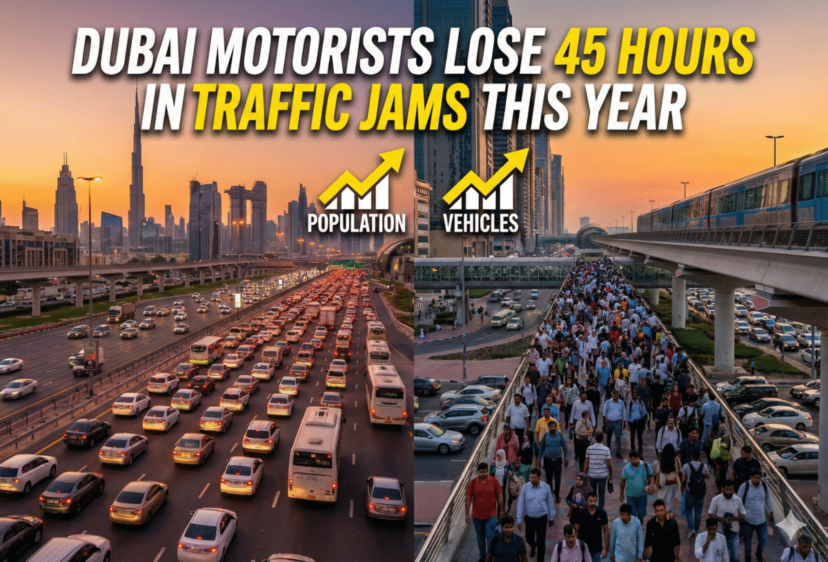 Dubai motorists lose 45 hours in traffic jams